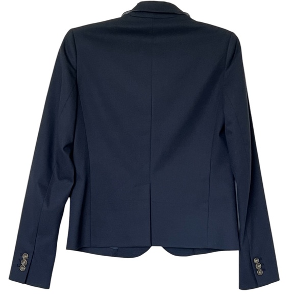 GAP The Academy Blazer Women's Navy Single-Breasted Blazer Size 4 - Picture 4 of 9